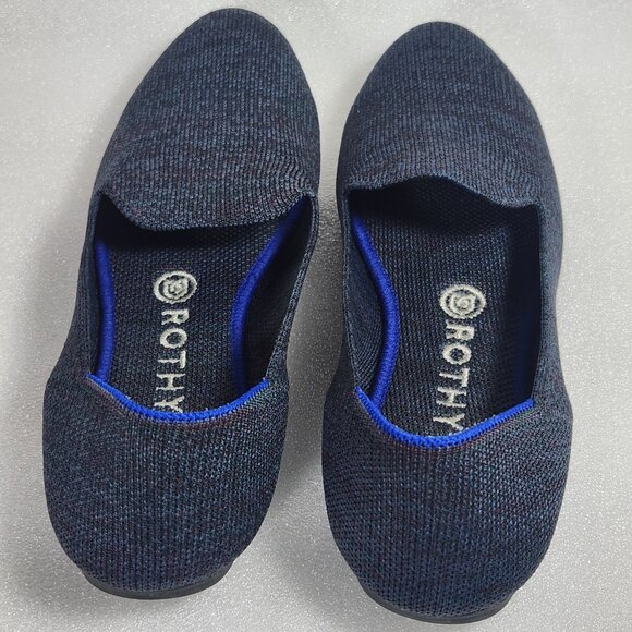 Rothy's Navy Blue Heather Loafer Size W8.5 - Picture 10 of 14